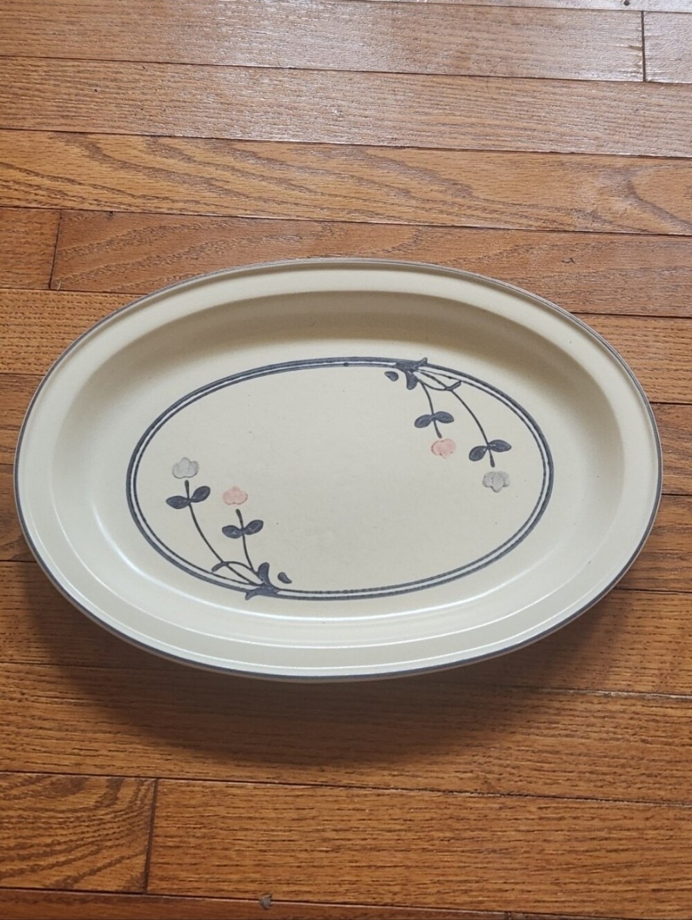 PFALTZGRAFF PLATTER 14X10, LITTLE BLUE FLOWER DESIGN